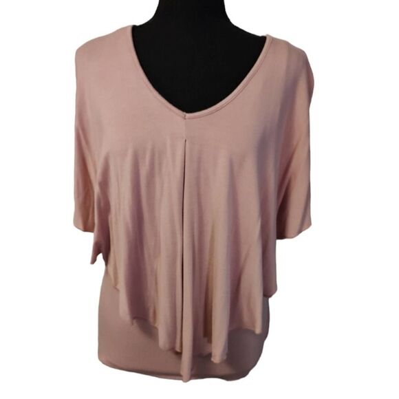 Misia Flowy Double Layer Blush Top Medium - Picture 1 of 3